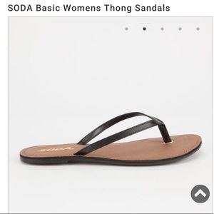 ⚠️NWT⚠️ size 8.5 Soda Basic Women’s black Sandals.